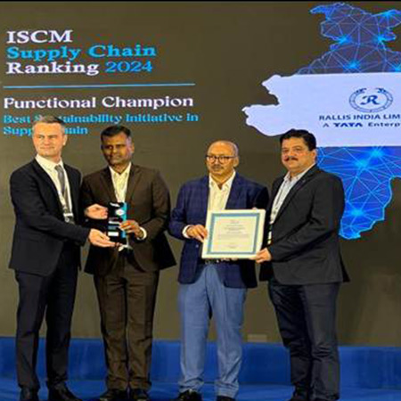 Rallis India Limited was recognized as a 'Functional Champion in Best Sustainability Initiative in S