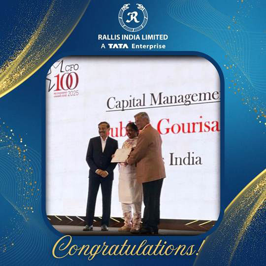 Congratulations to Subhra Gourisaria for receiving the Recognition of Excellence Award – CFO 2025 fo